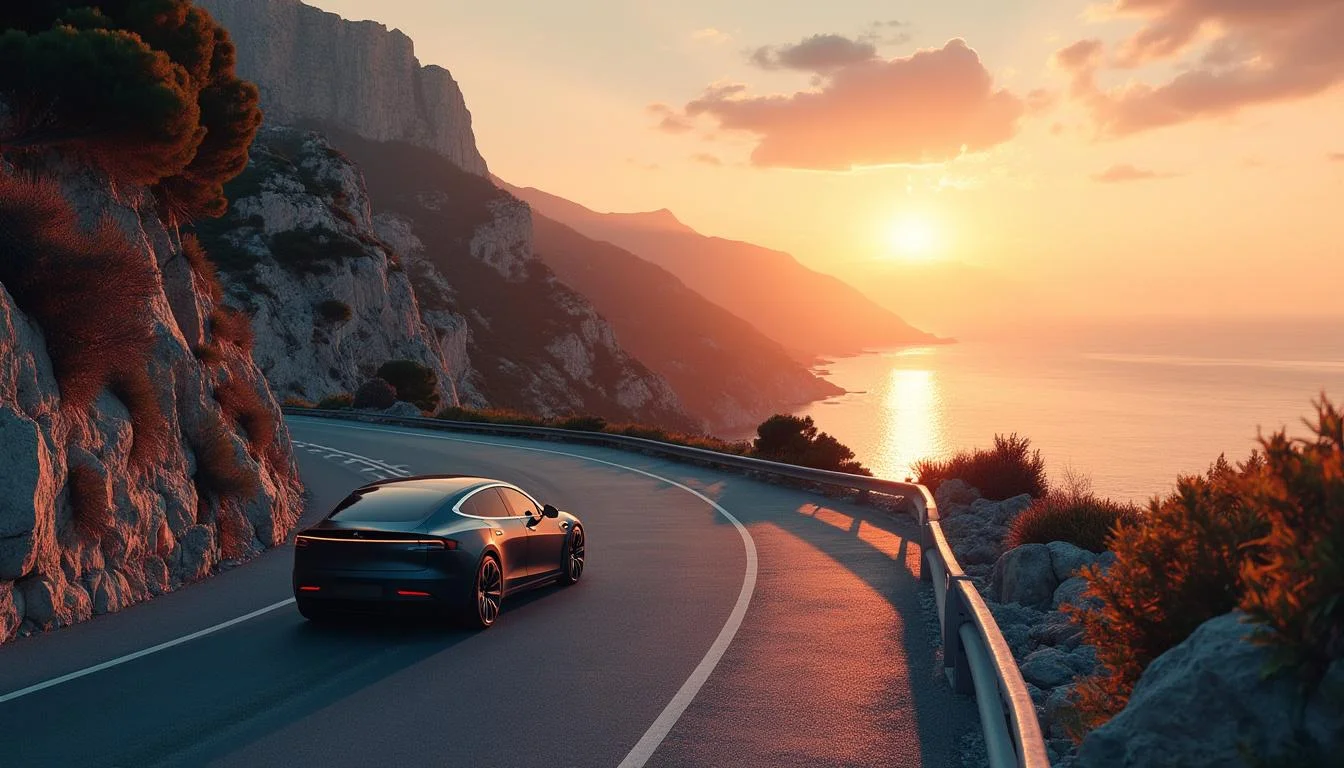 Véhicule VTC prêt au départ