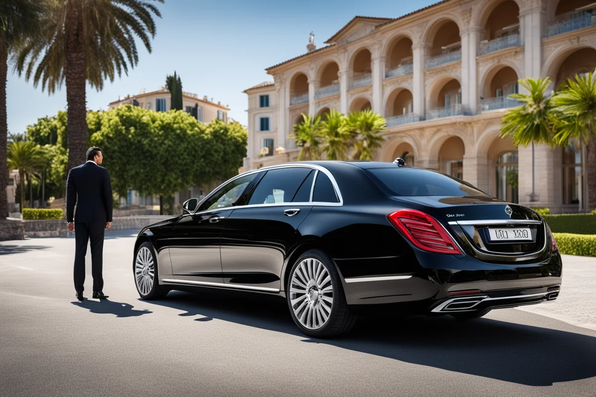 Voiture de luxe avec chauffeur à disposition